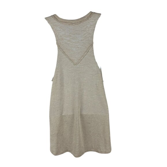 Project Social T Womens Sleeveless Beige Tank Top Medium Rayon/Polyester - Picture 2 of 5